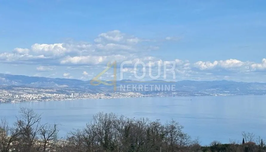 Oprić, 567m2, građevinsko zemljište s projektom - Oprić, Opatija
