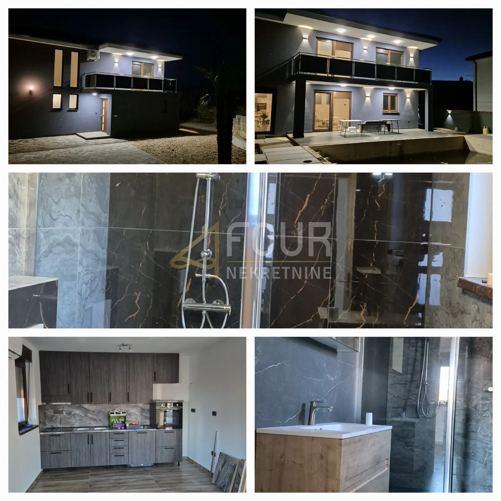 Otok Krk, Soline, novogradnja s bazenom, 240m2 - Soline, Dobrinj