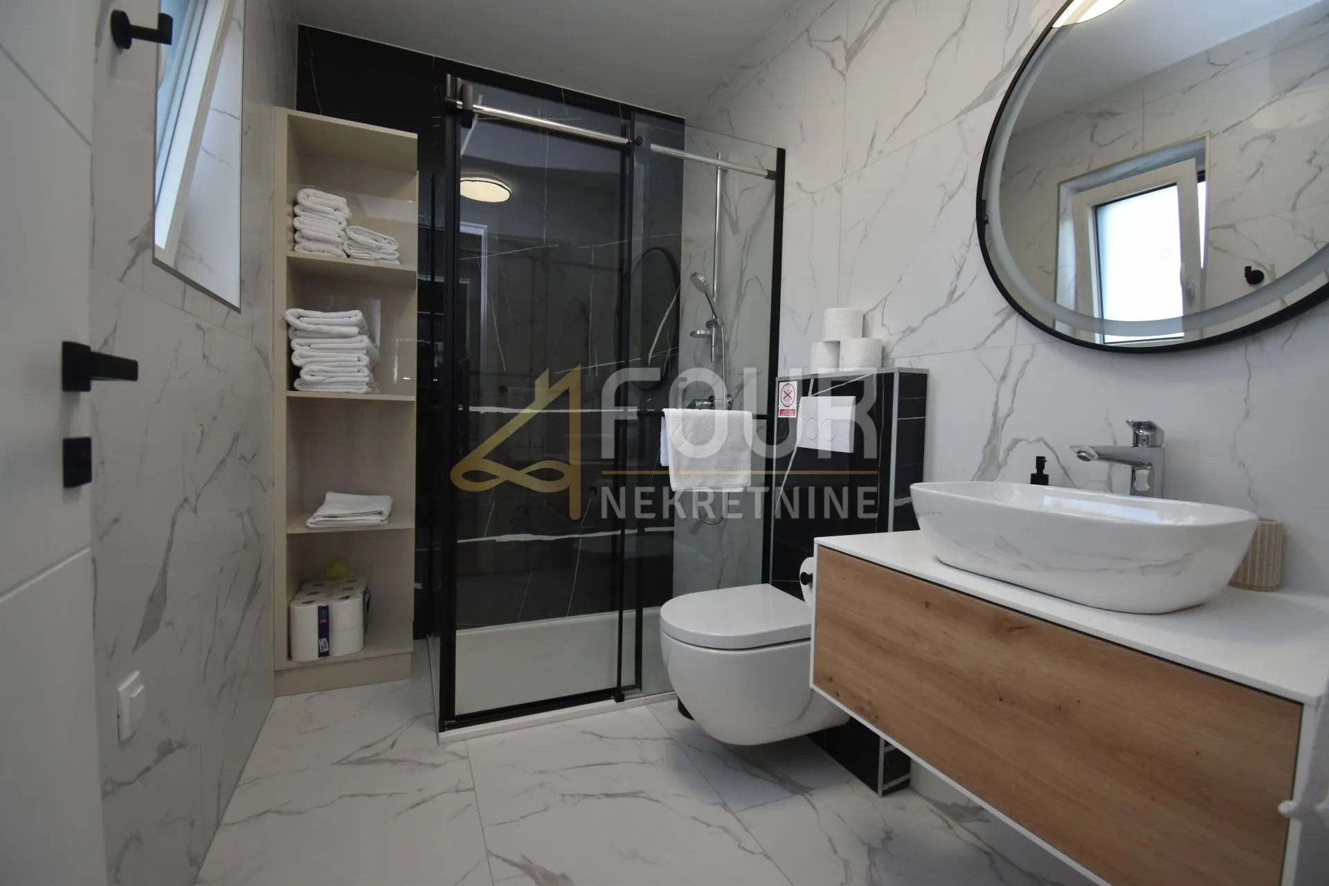 otok krk, malinska, novogradnja, 88.42m2, 3s+db, bazen, okućnica - slika 14