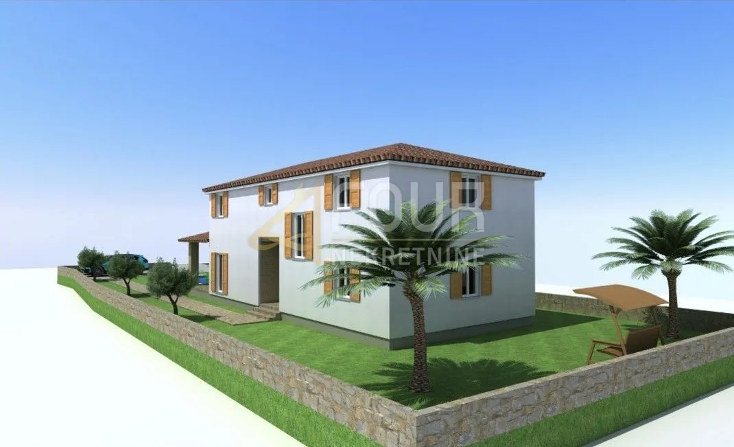 istra, barban- okolica, građevinsko zemljište 784m2 s projektom za kuću s bazenom - slika 4