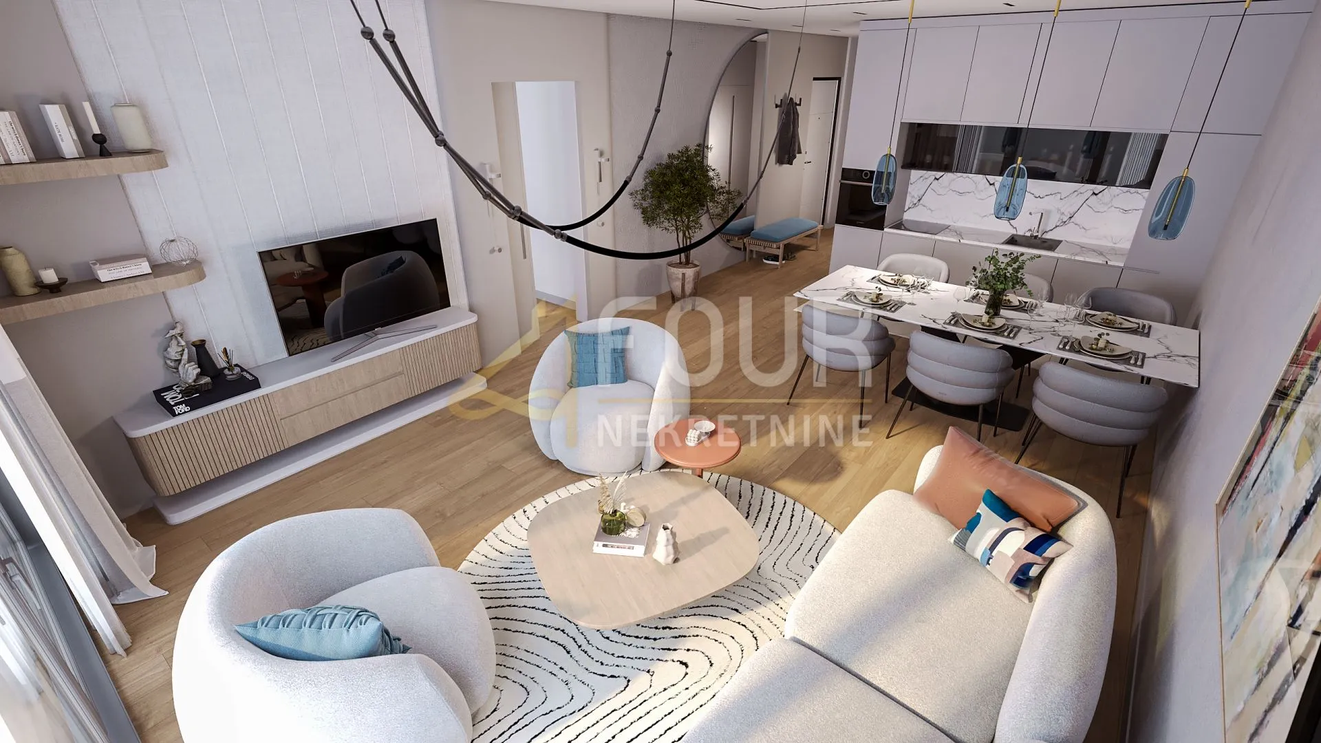 Rijeka, Kantrida, luksuzna novogradnja, 107.77m2, 3s+db, terasa