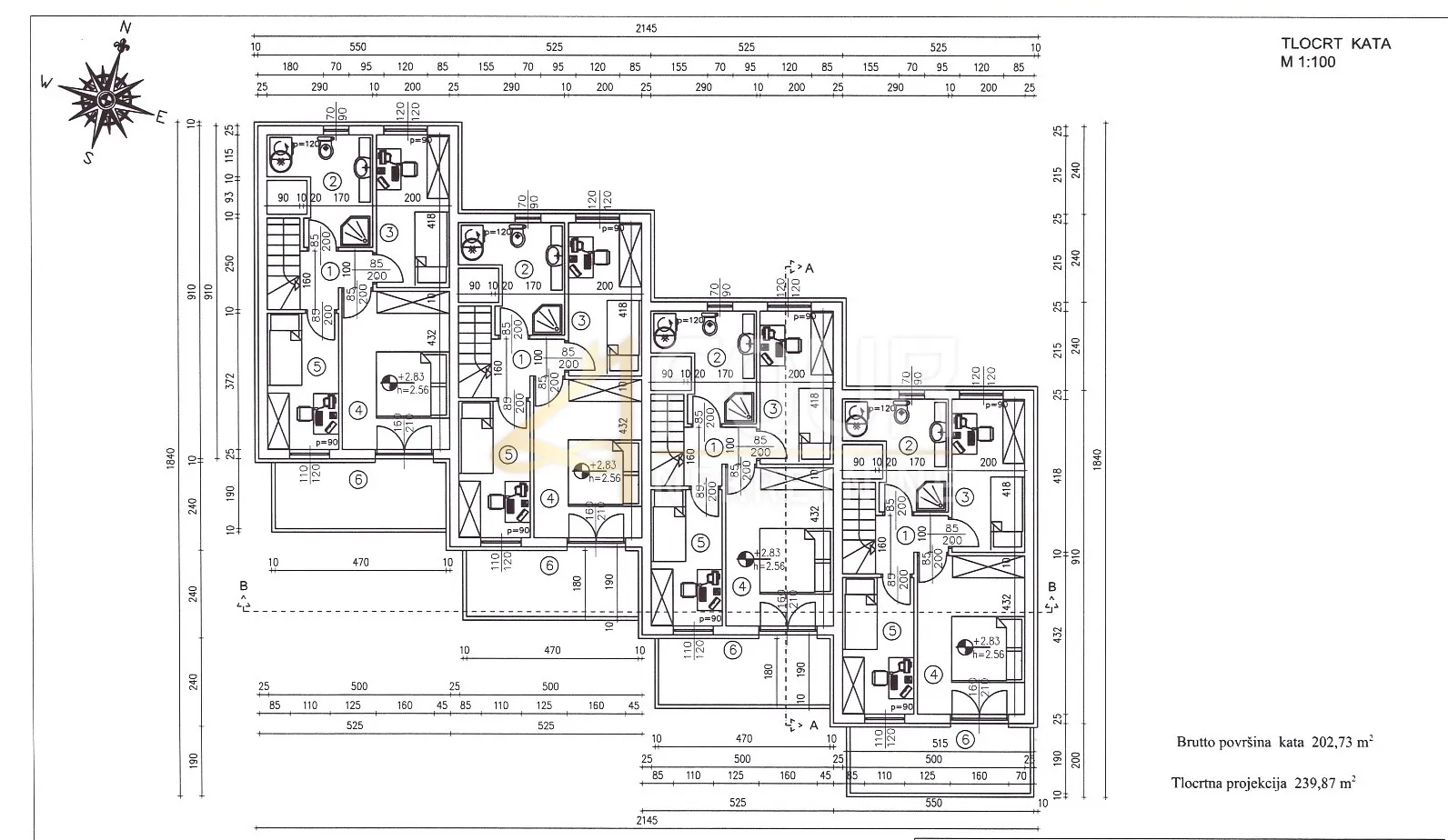 rijeka, škurinje, 99.08m2, dvoetažni stan/kuća u nizu, okućnica - slika 2