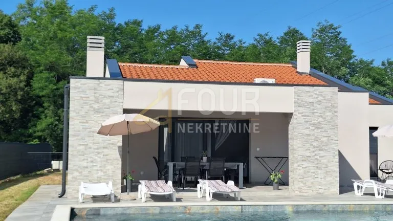 istra, labin - okolica, novogradnja, moderna prizemnica s bazenom - slika 16