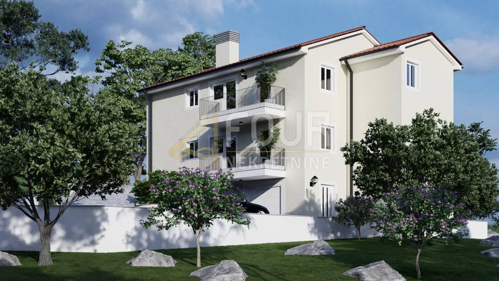 čavle, novogradnja, 284.67m2, kuća s dva stana i garažom - slika 2