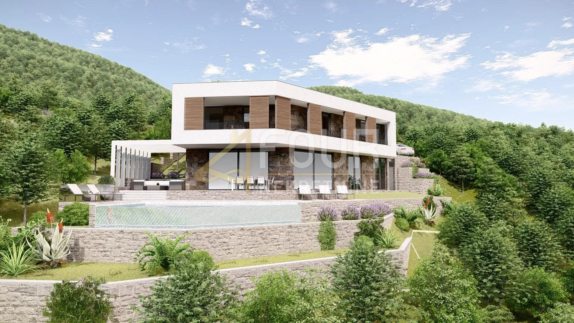 ičići, samostojeća kuća s bazenom - novogradnja - slika 4