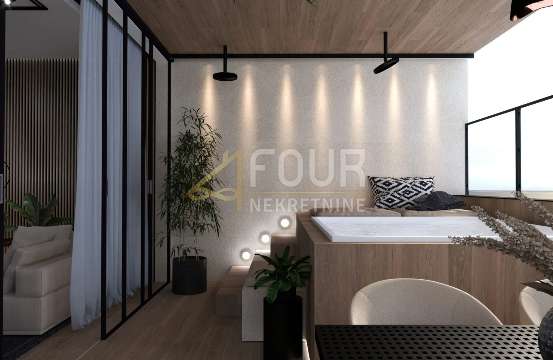 opatija, volosko, luksuzan stan, 128.44m2, 3s+db, pogled na more - slika 7