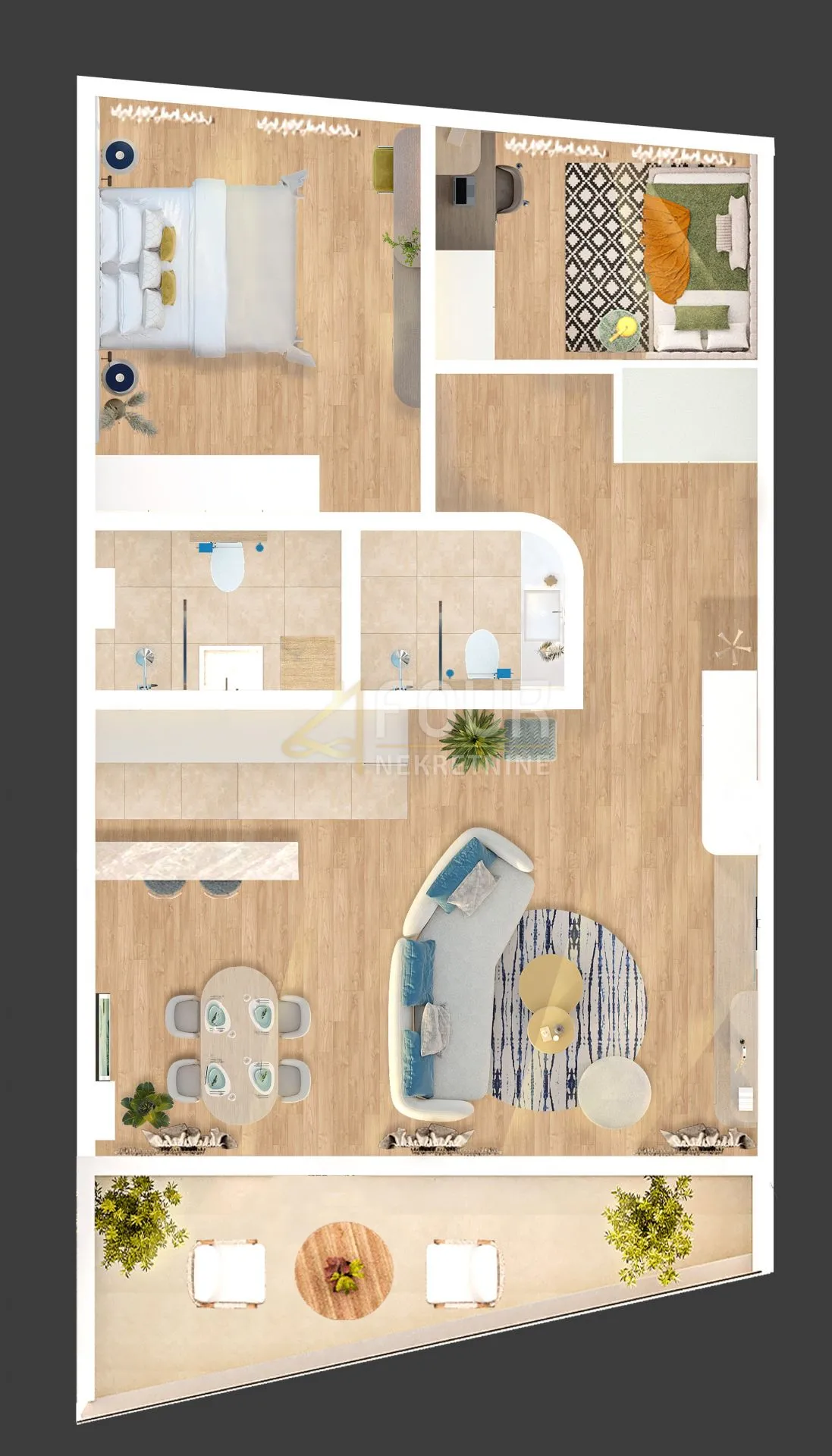 rijeka, kantrida, luksuzna novogradnja, 91.39m2, 2s+db, terasa - slika 6
