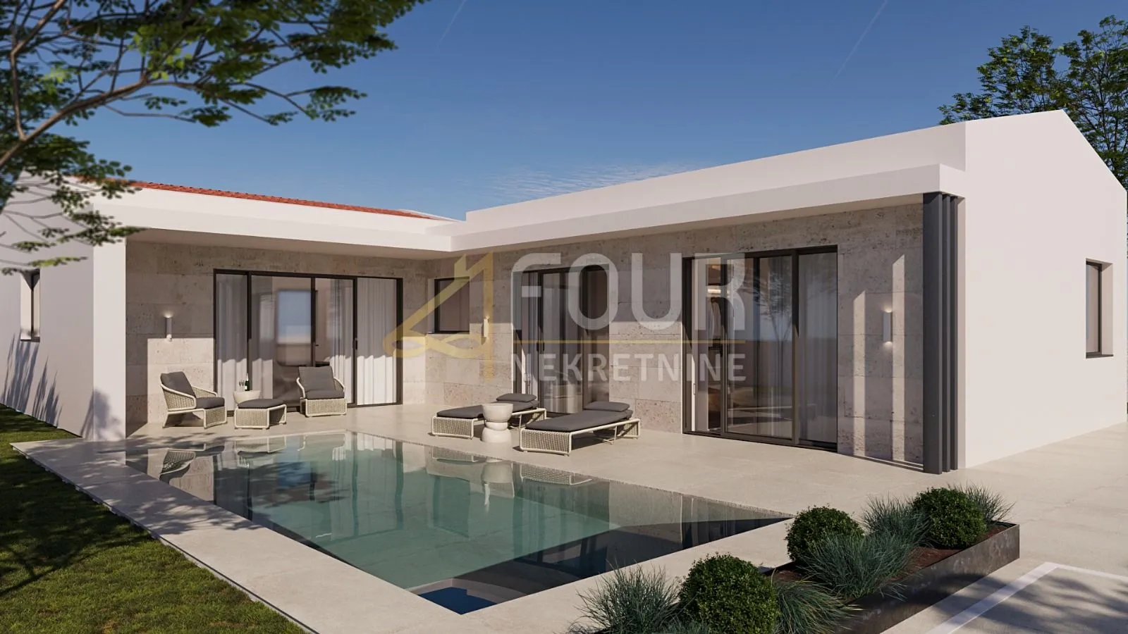 Istra, Barban - okolica, zemljište 5.832m2 s projektom za 6 luskuznih vila s bazenima