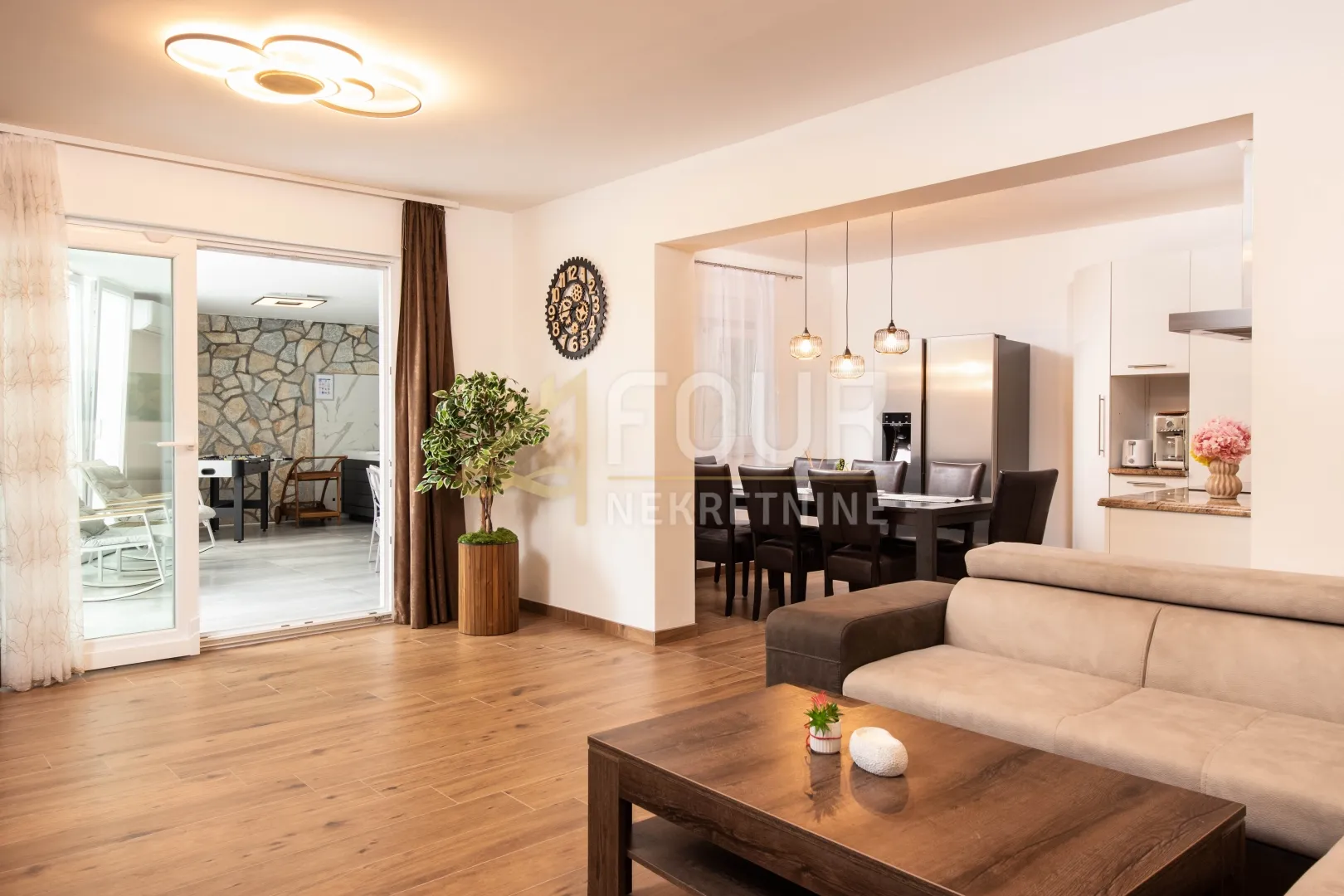 matulji, rukavac, 132.35m2, 3s+db, stan s okućnicom - slika 1
