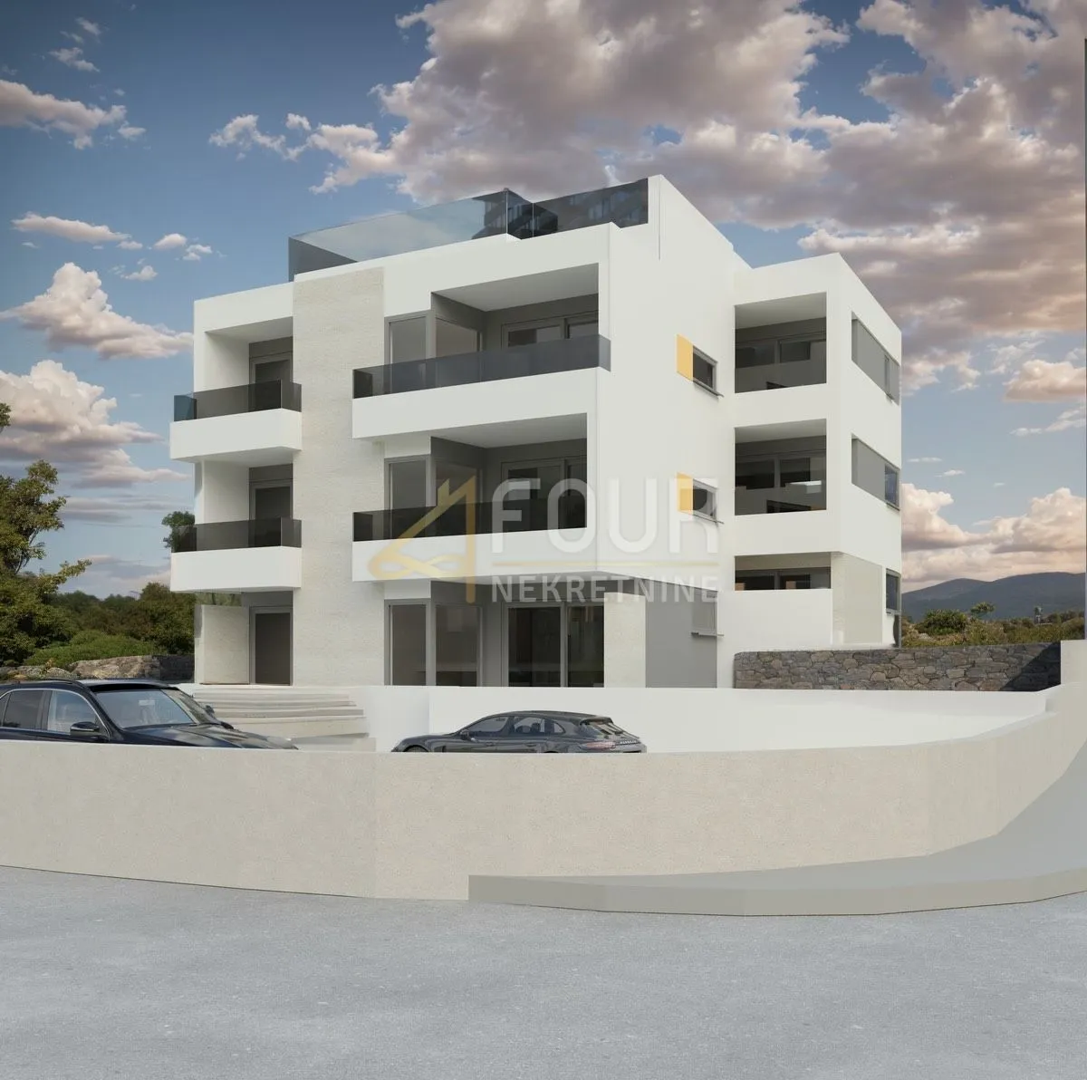 Novalja, moderan projekt novogradnje, 2s+db, blizina mora i plaže