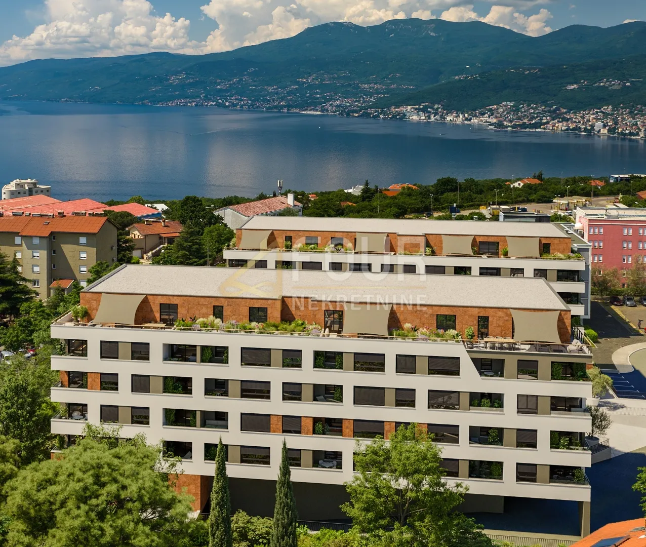 Rijeka, Srdoči, novogradnja, 1s+db, lođa