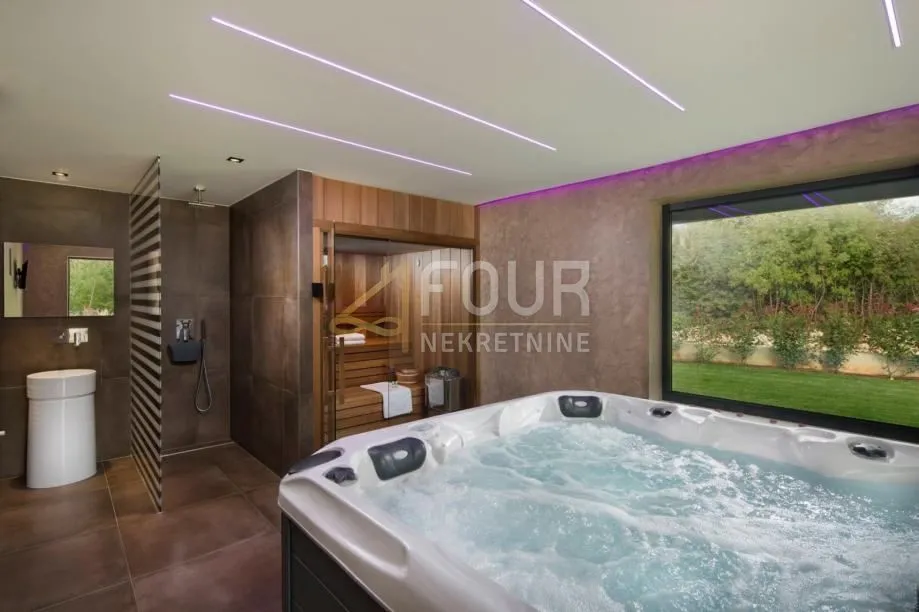 istra, višnjan, dizajnerska vila s bazenom i wellness zonom - slika 9