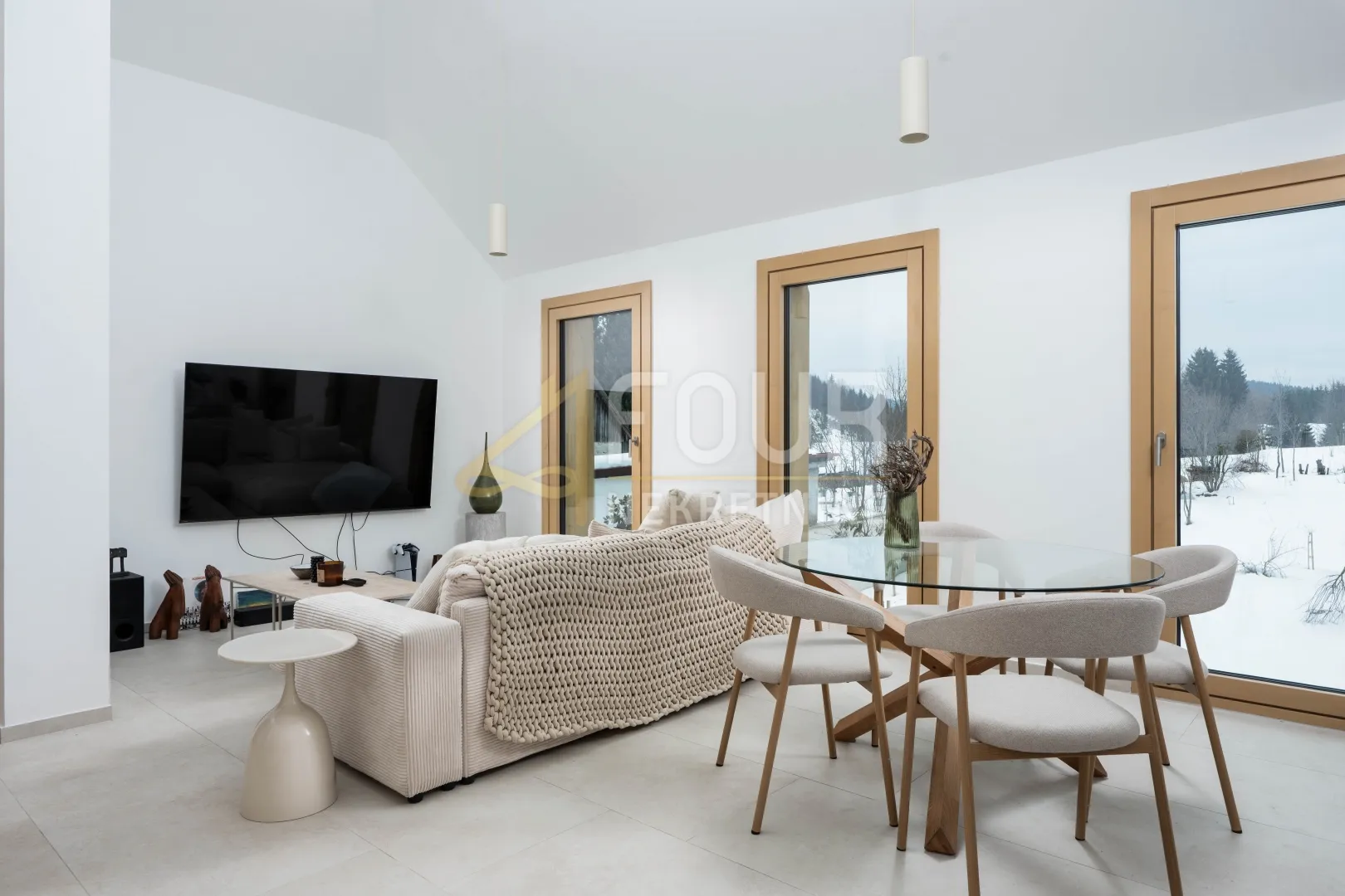 gorski kotar, ravna gora - centar, nova vila s 2 apartmana i bazenom - slika 12