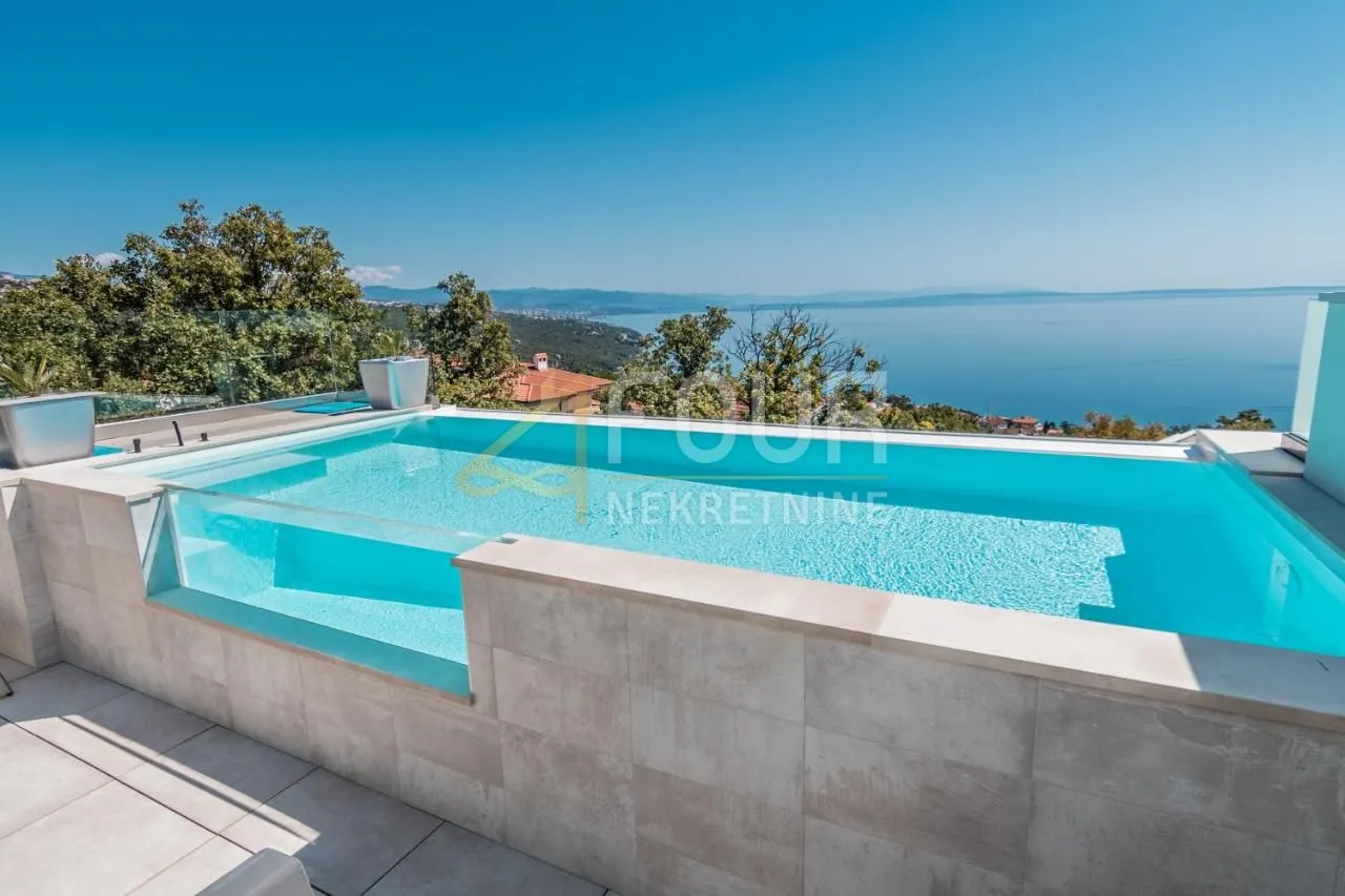 opatija, pobri, moderna luksuzna vila s infinity bazenom i panoramskim pogledom - slika 3