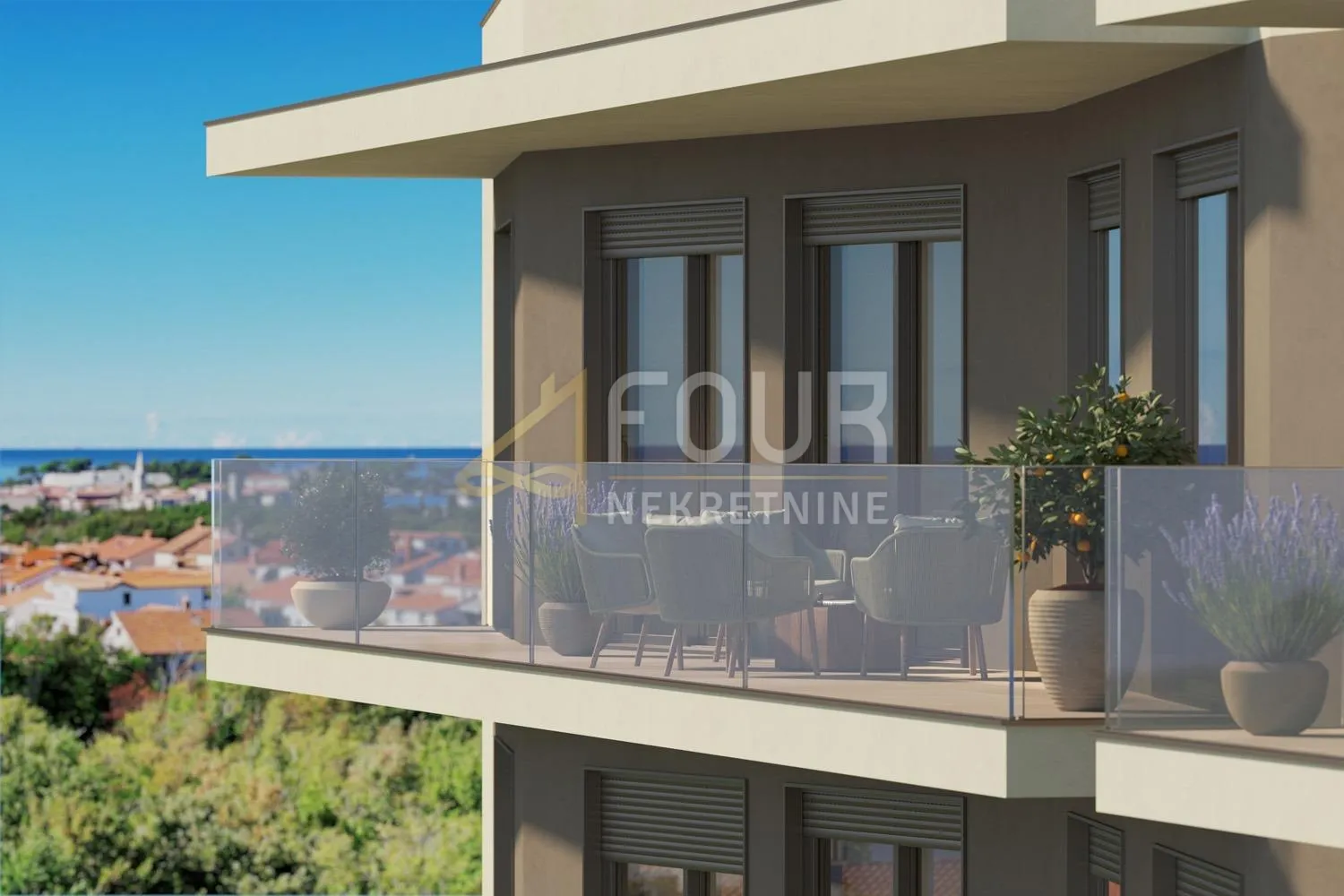 Istra, Poreč, moderan penthouse u novom stambenom kompleksu