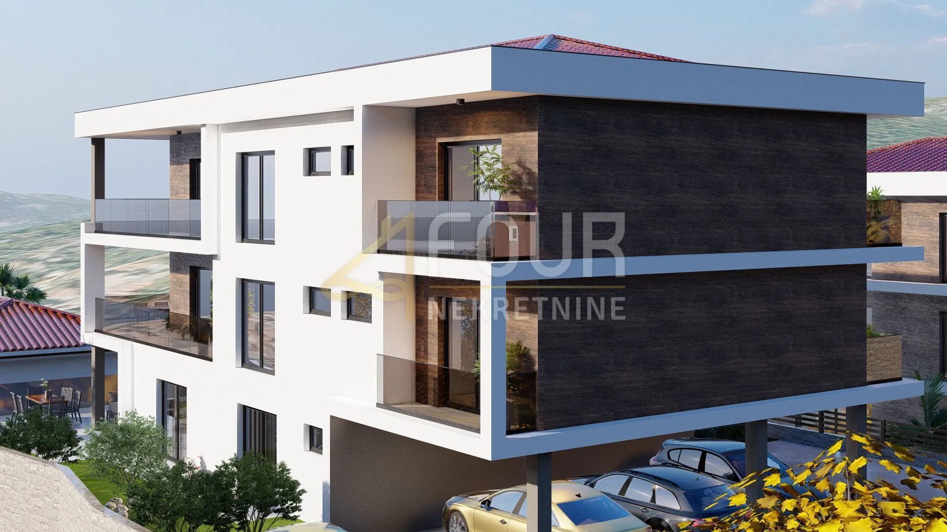 otok krk, vrbnik, novogradnja, 111.30m2, 2s+db, terasa, okućnica i bazen - slika 13