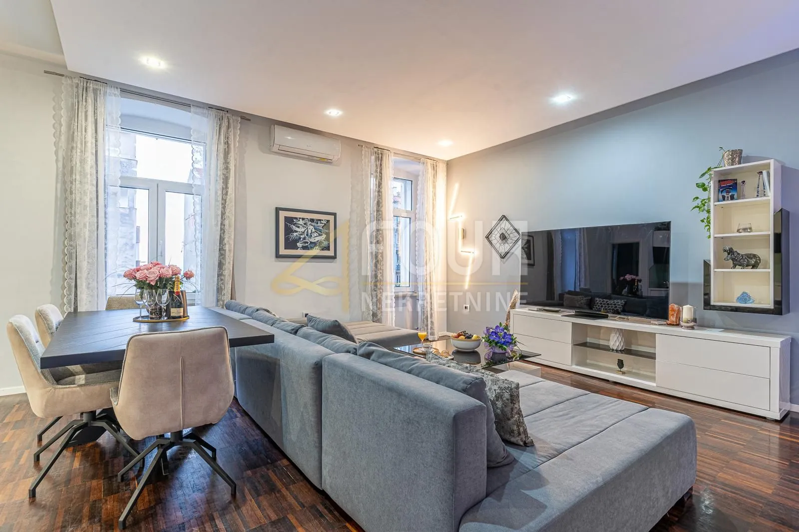 rijeka, centar, 101.20m2, 2s+db, pogled na more - slika 3