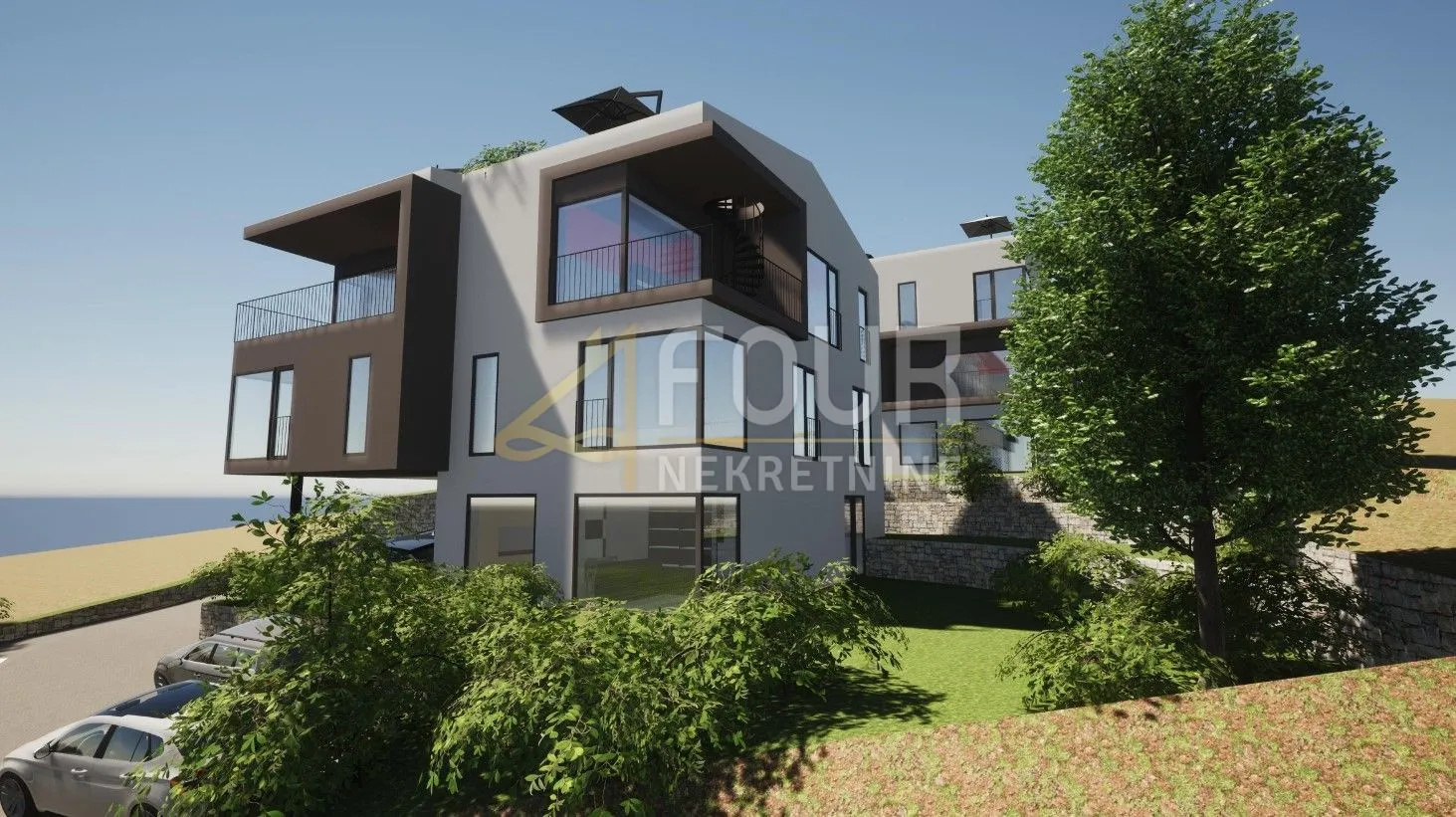 Pavlovac, vrhunska novogradnja, 148m2, 3s+db, balkon, krovna terasa - Opatija