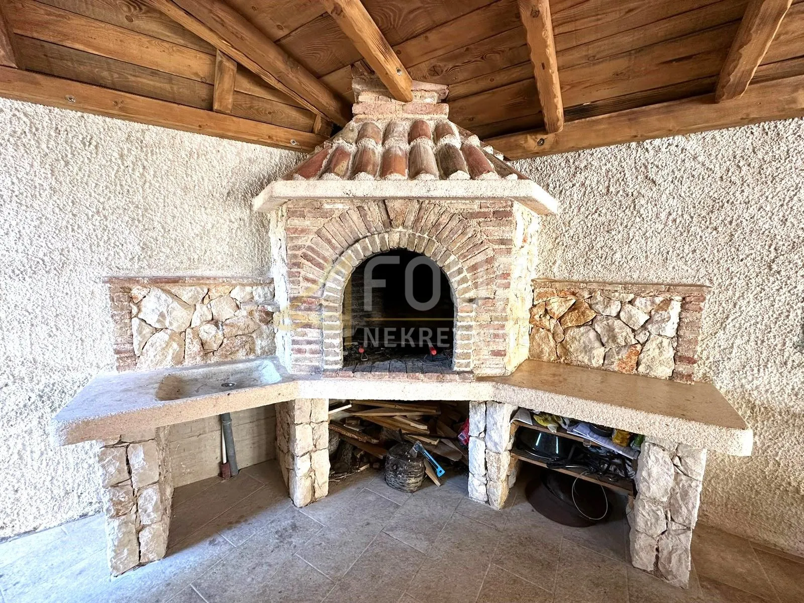 otok krk, soline - okolica, novogradnja s bazenom 149.76m2, konoba - slika 16