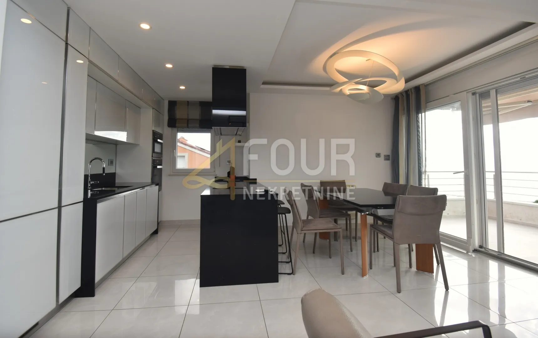 rijeka, donja drenova, 2s+db, 78.55m2, terasa, pogled na more - slika 8