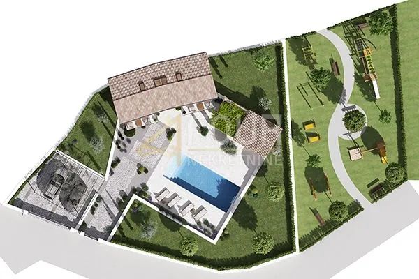 istra, marčana, projekt za vilu s bazenom - slika 4