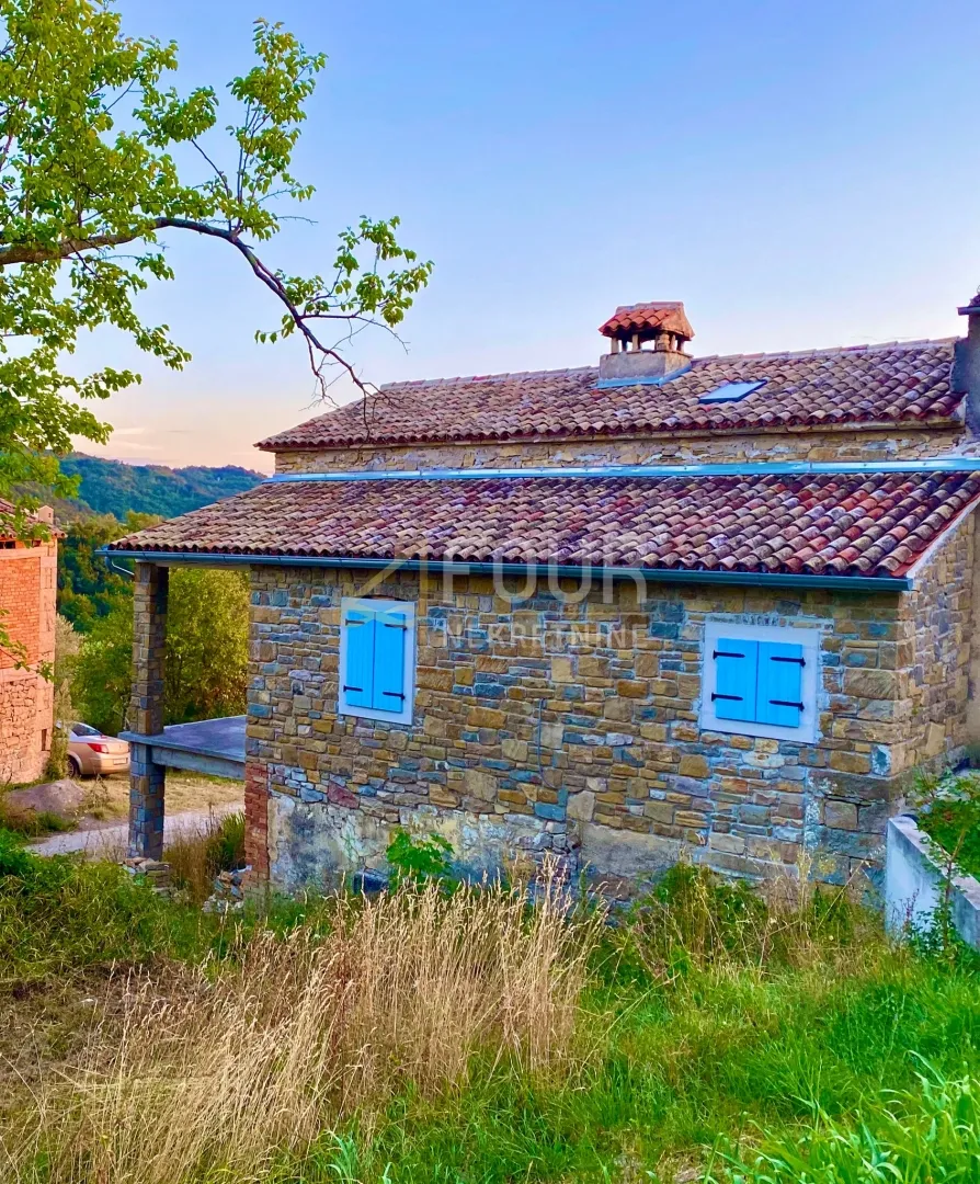 istra, cerovlje - okolica, kamena kuća + gospodarski objekt - slika 11