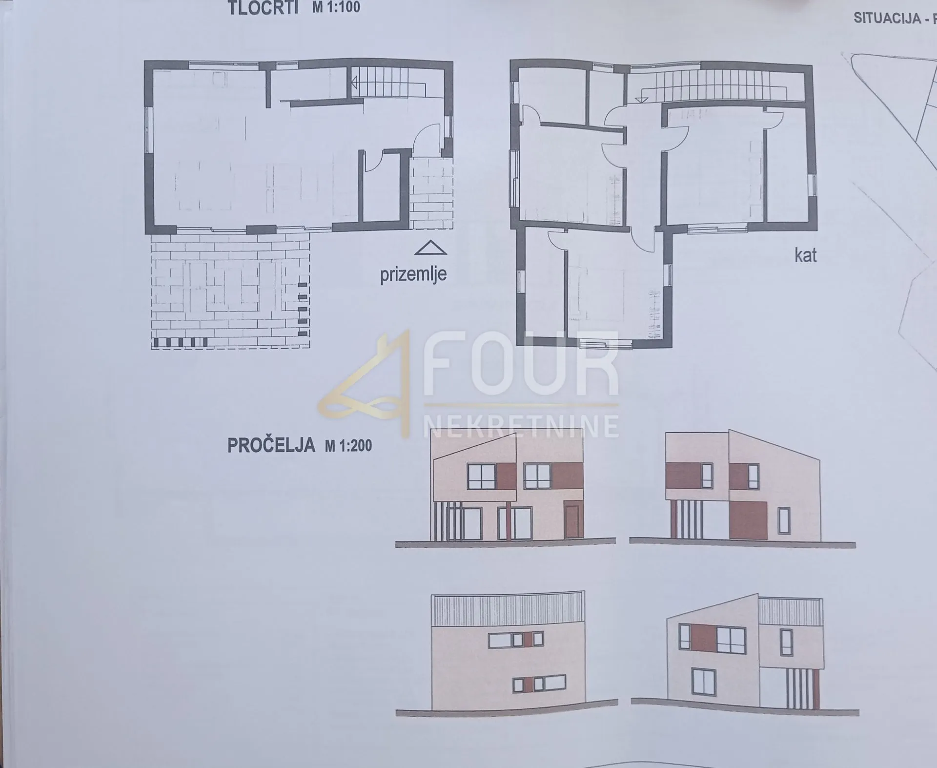 istra, vodnjan - okolica, građevinsko zemljište s projektom kuće s bazenom - slika 9