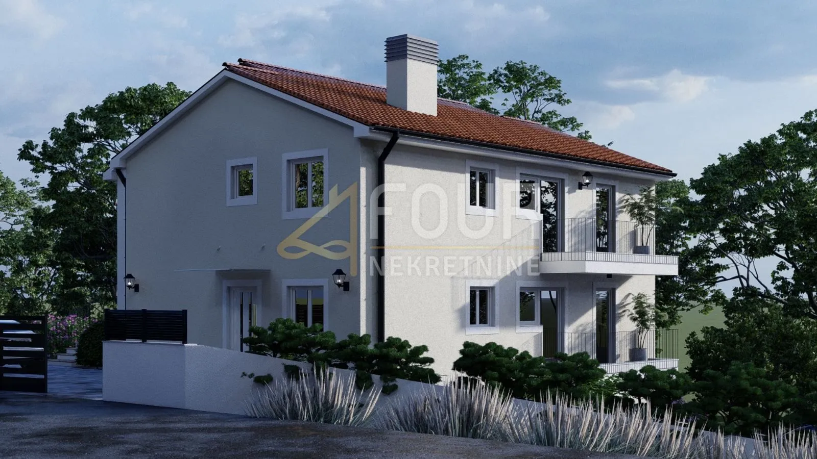 čavle, novogradnja, 284.67m2, kuća s dva stana i garažom - slika 7