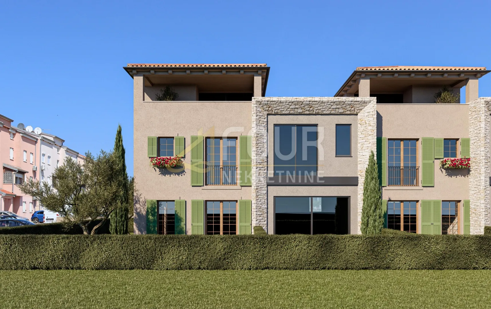 istra, poreč, moderan projekt, kuća u nizu s okućnicom - slika 6