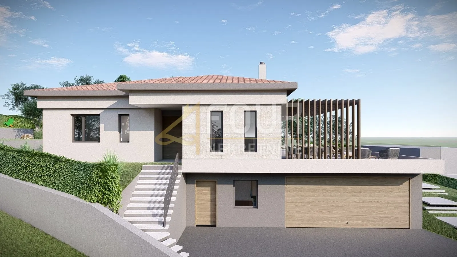 hreljin, građevinsko zemljište, 1.265m2, pogled na more - slika 6