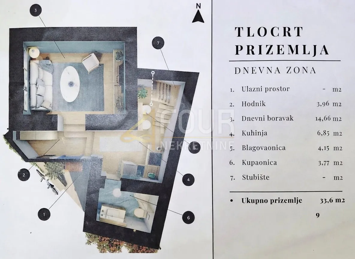 Istra, Ližnjan- centar, dvojna kuća P+1