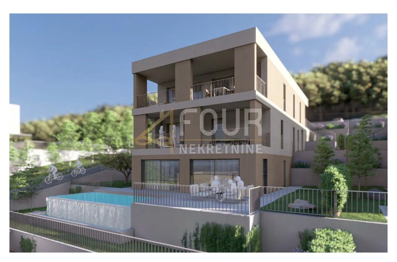Kostrena, kvalitetna novogradnja, 140.85m2, 3s+db, terasa - Rožmanići, Kostrena