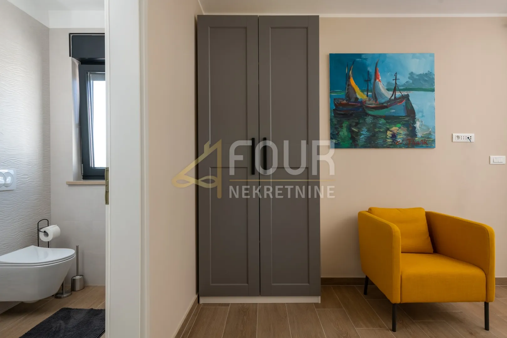 istra, krnica, samostojeća vila s bazenom, pogled na more - slika 3