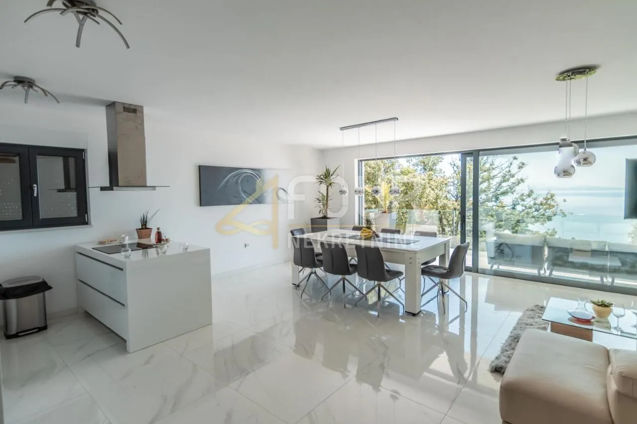 opatija, pobri, moderna luksuzna vila s infinity bazenom i panoramskim pogledom - slika 15