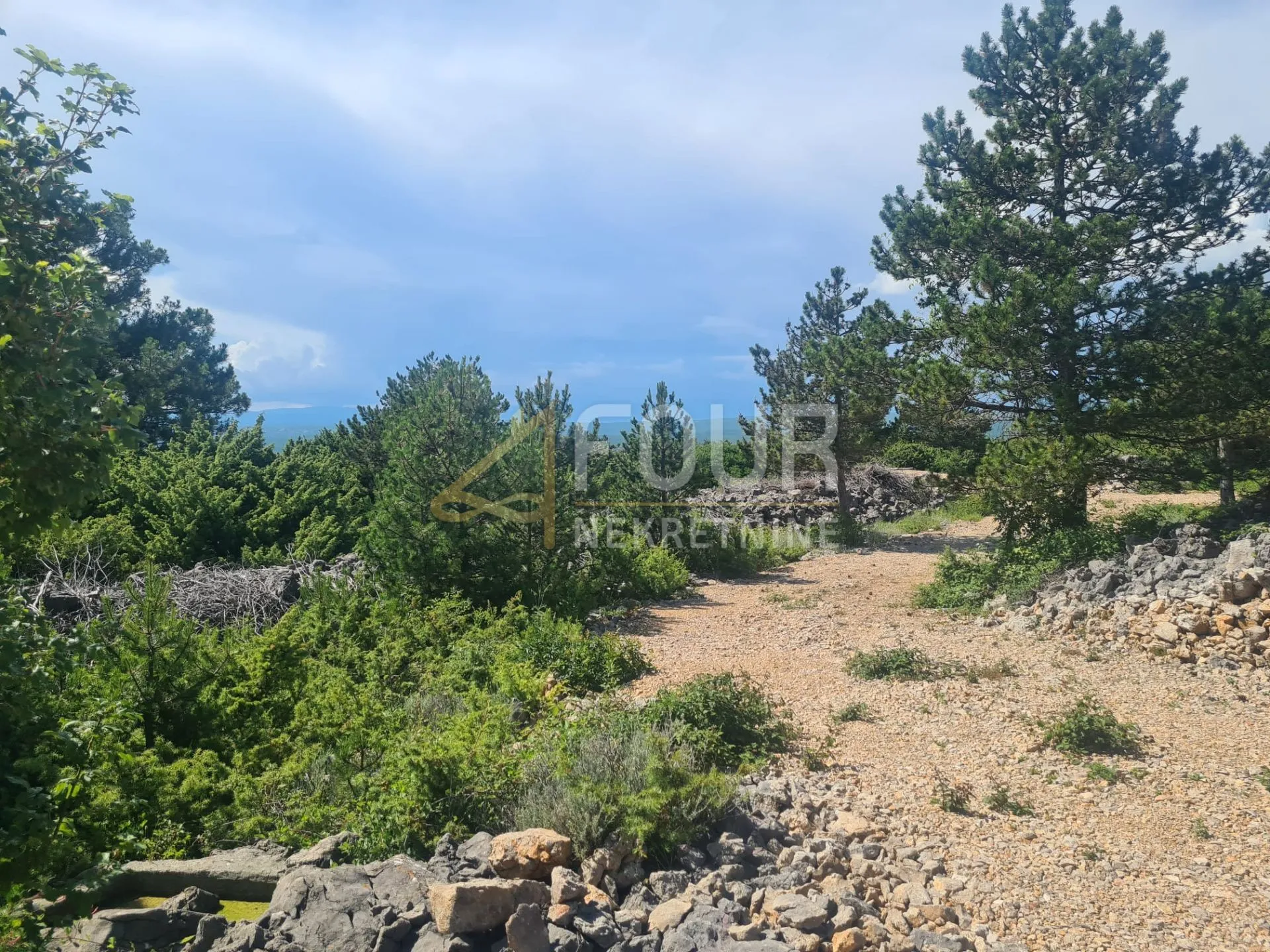 otok krk, punat, poljoprivredno zemljište 4.140m2, pogled na more - slika 2