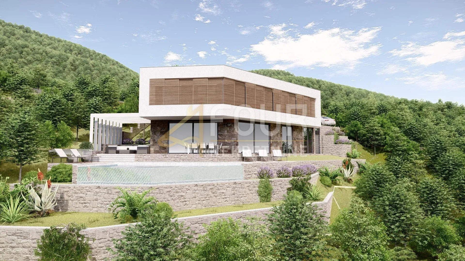 ičići, samostojeća kuća s bazenom - novogradnja - slika 8