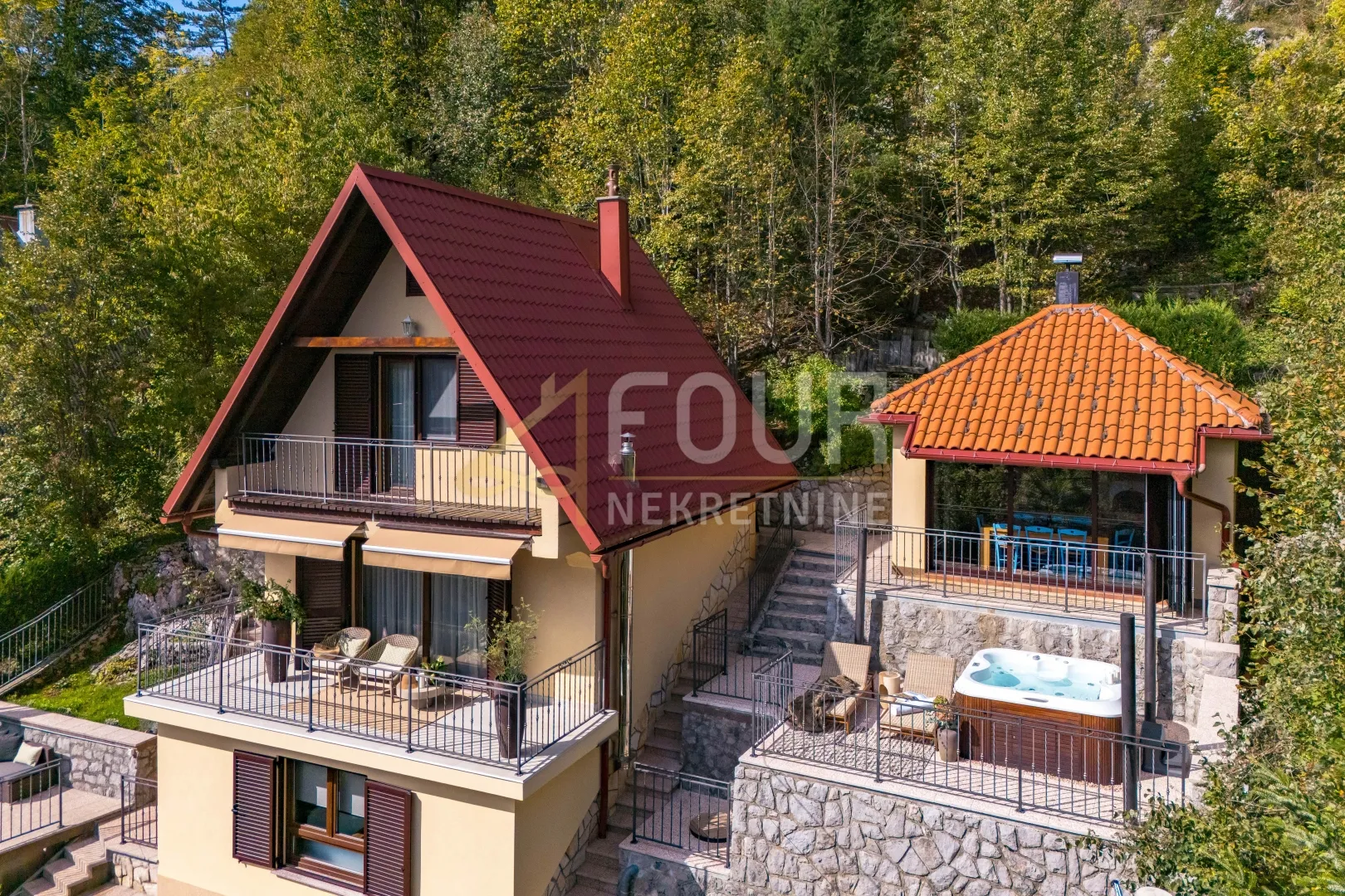 Gorski kotar, Fužine- Lič, kuća s wellnessom i konobom, turistički potencijal - Lič, Fužine