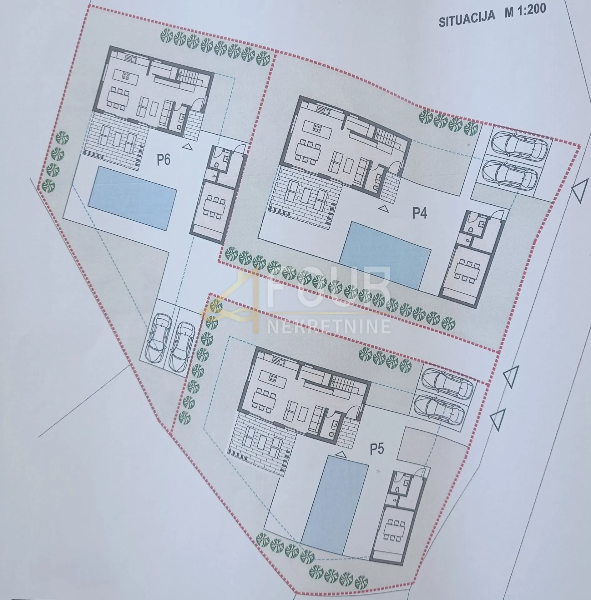 istra, vodnjan - okolica, građevinsko zemljište s projektom kuće s bazenom - slika 8