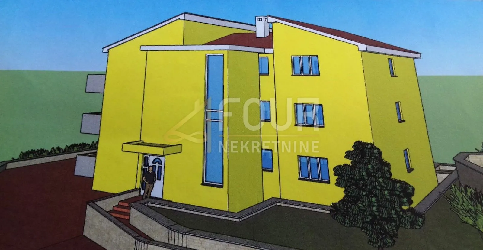kastav, zemljište s građevinskom dozvolom, 1.000m2 - slika 4
