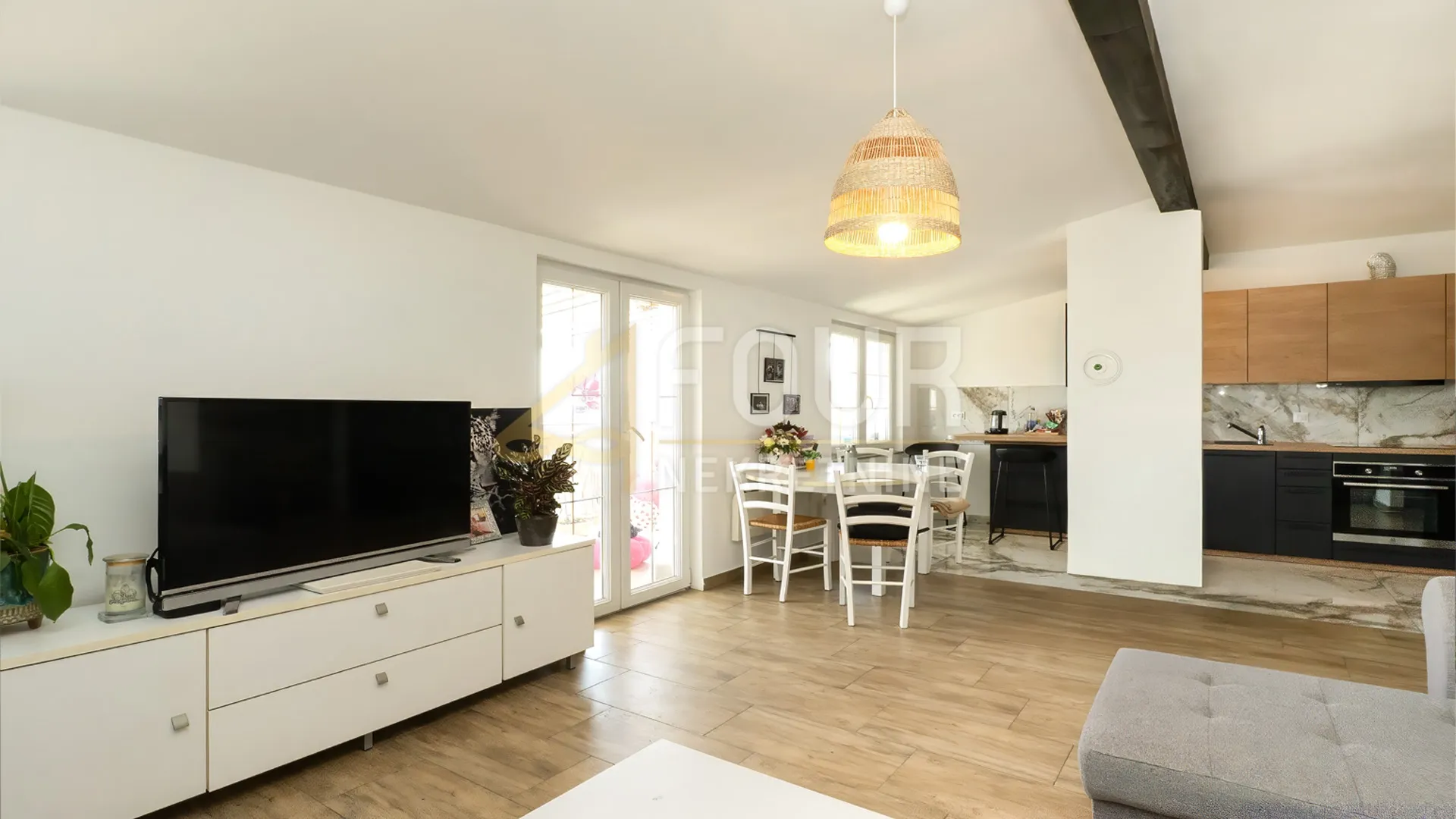 kastav, 76.50m2, 2s+db, terasa, pogled na more - slika 3