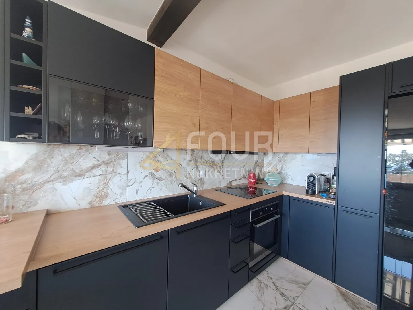 kastav, 76.50m2, 2s+db, terasa, pogled na more - slika 5