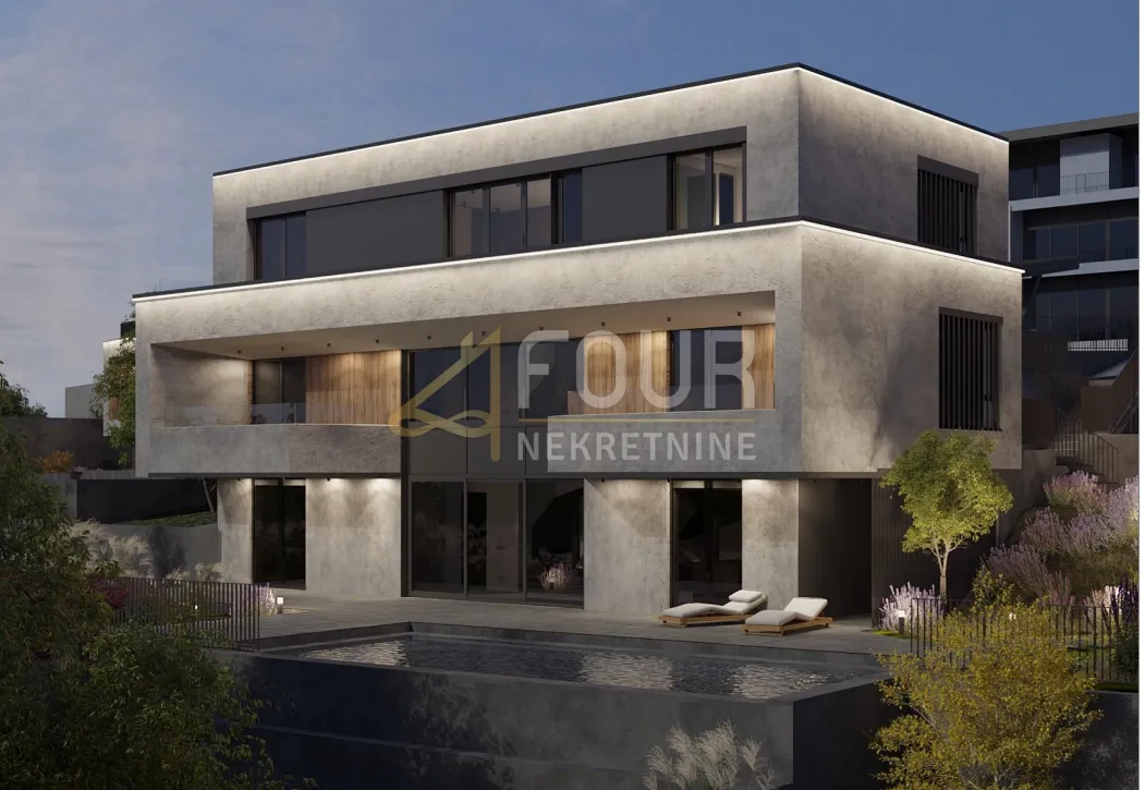 Opatija, projekt - moderna vila s bazenom i pogledom na more