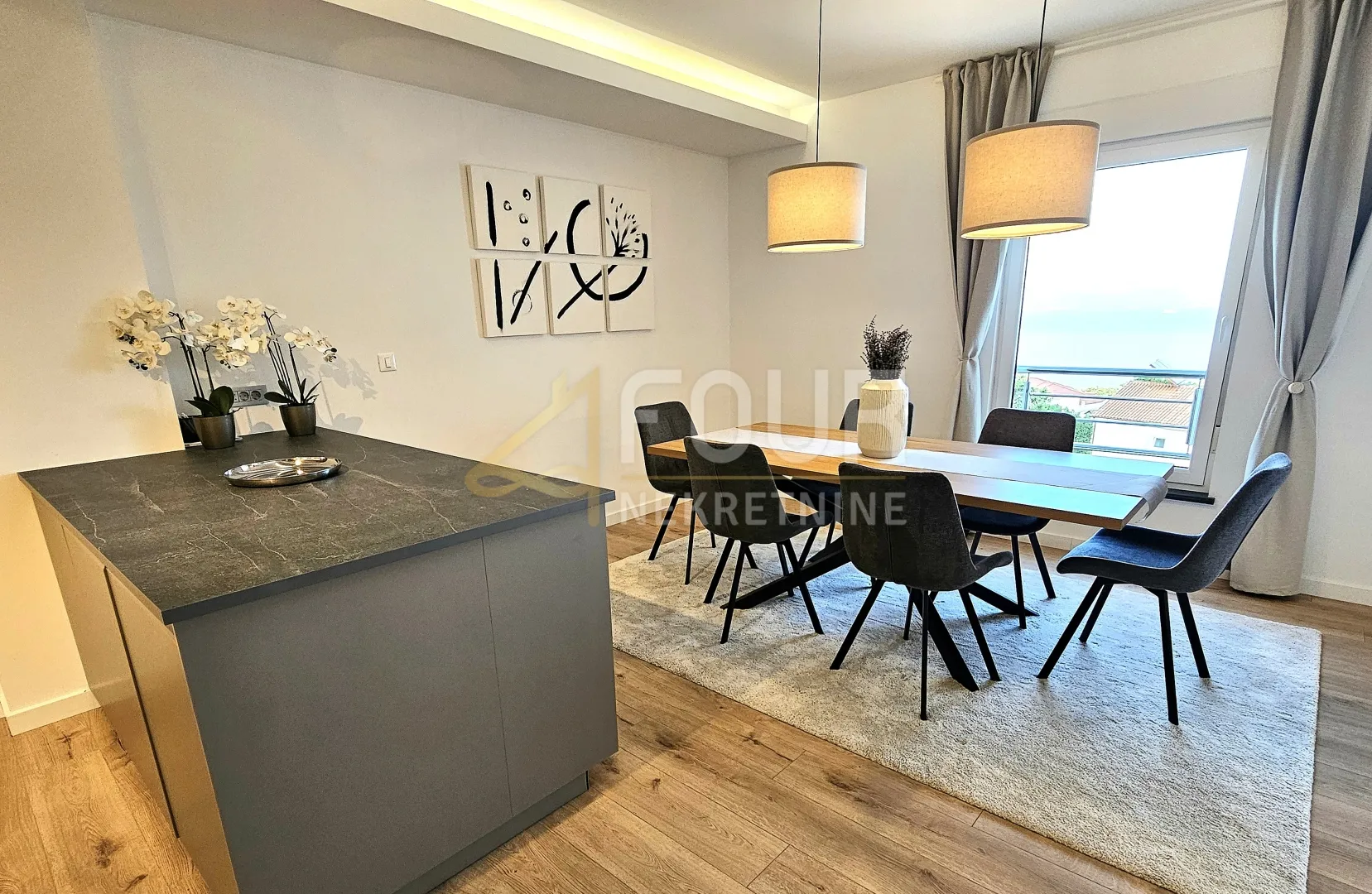 opatija, ičići, 2s+db, 121.70m2, lođa, pogled na more - slika 8