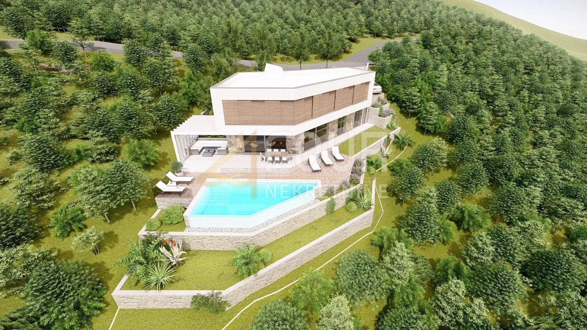 ičići, samostojeća kuća s bazenom - novogradnja - slika 2