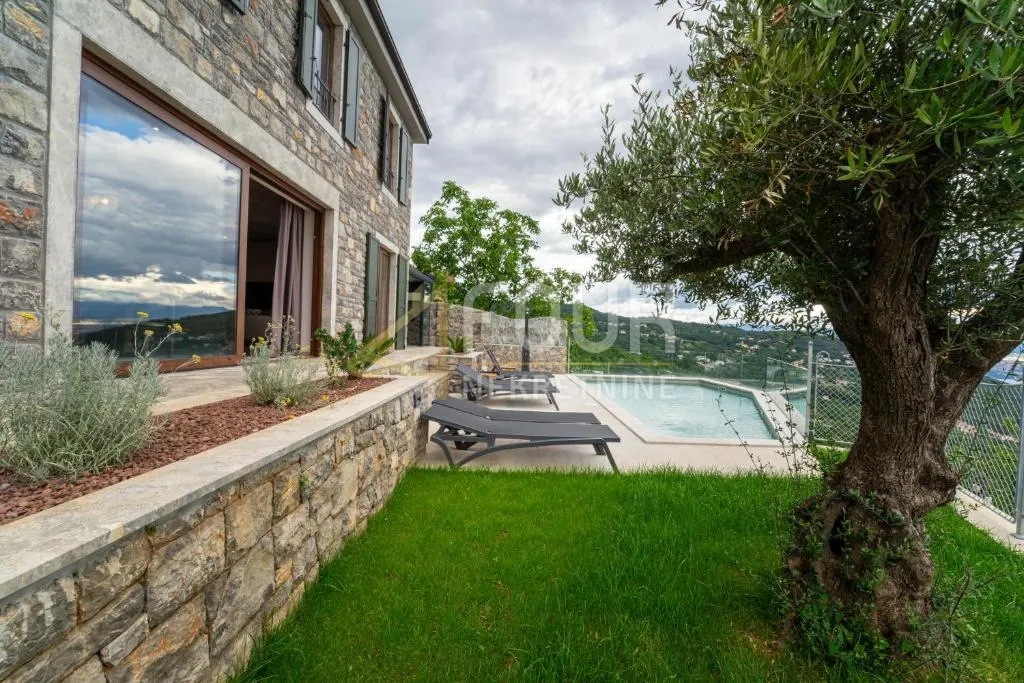 opatija, poljane, kuća s bazenom i panoramskim pogledom na more - slika 21