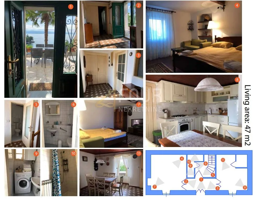 opatija, ika, samostojeća kuća 50m od mora! - slika 3