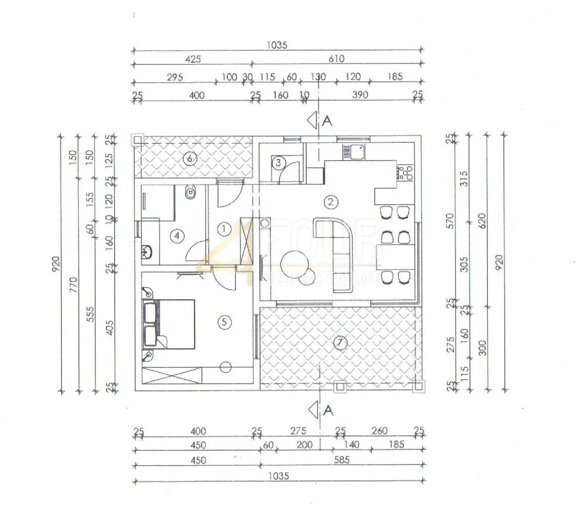 istra, kanfanar- okolica, građevinsko zemljište 1.461m2 - slika 3