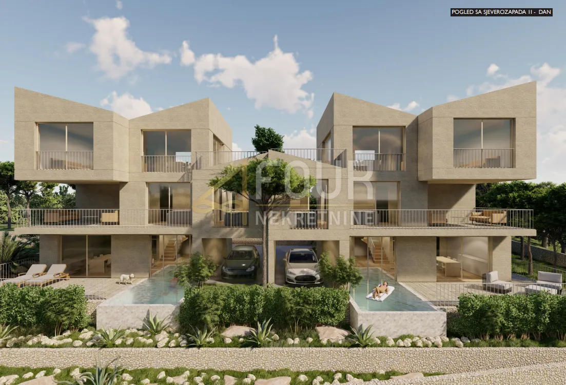 otok krk, soline - okolica, 230m2, višeetažni stan u naravi dvojna kuća s bazenom - slika 7