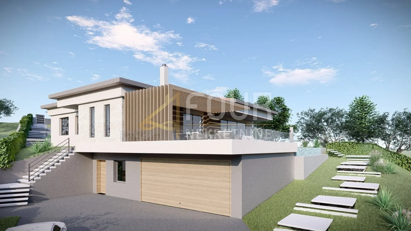 hreljin, građevinsko zemljište, 1.265m2, pogled na more - slika 7