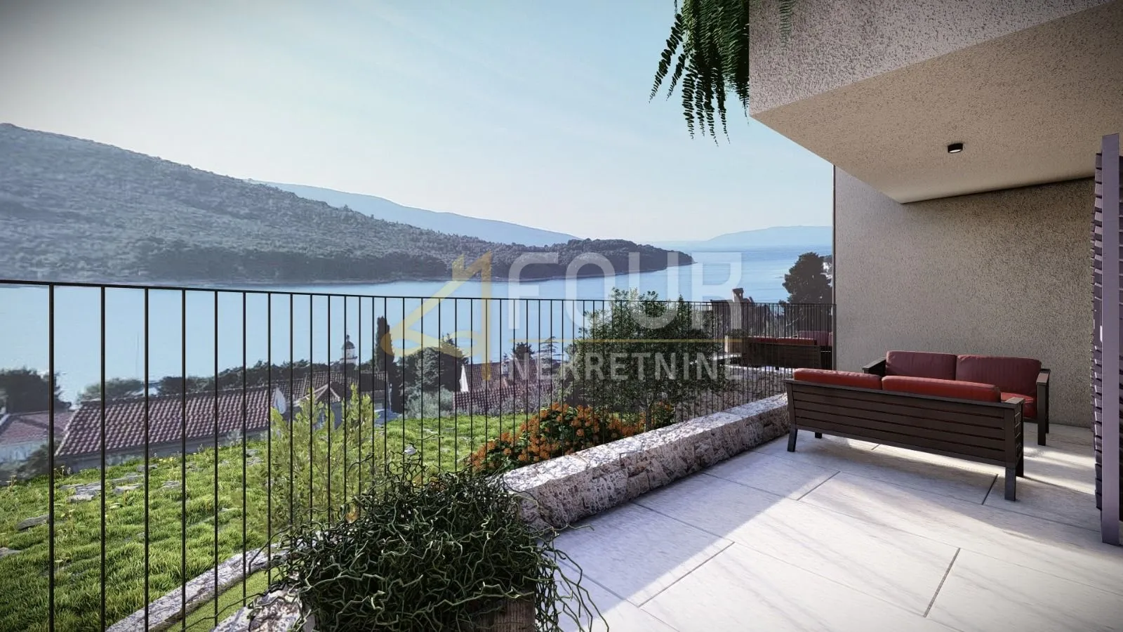 otok cres, cres, moderna novogradnja, 92.91m2, 2s+db, pogled na more - slika 8